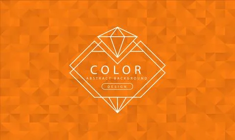 Abstract orange background, orange textures, banner orange wallpaper, polygon Illustrazione stock