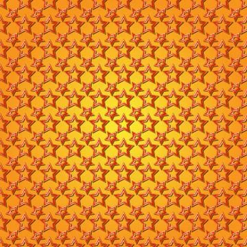 Abstract orange background seamless pattern with stars Stock Illustration