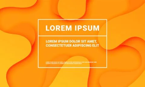 Abstract orange background with soft fluid color gradient pattern. Vector min Stock Illustration