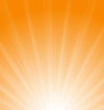 Abstract Orange Background Sun Rays Stock Illustration