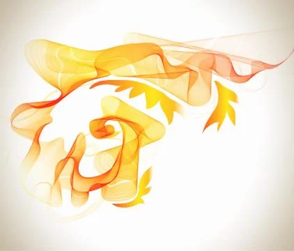 Abstract orange background with wave Stock Illustration