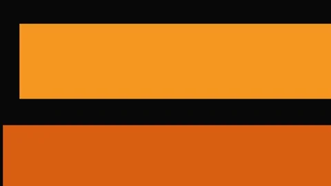 Abstract orange bars moving smoothly across a dark background with cinemati.. Video stock 340906353
