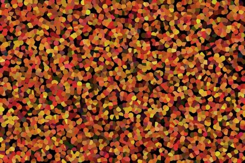 Abstract orange black mosaic Stock Illustration