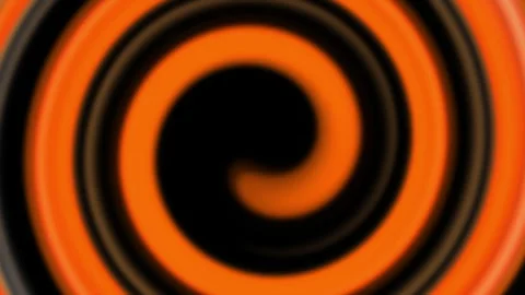 Abstract Orange Black Swirl Vortex Hypnotic Motion Background Stock Footage 339702199