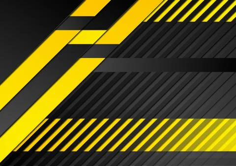 Abstract orange black tech corporate vector background Illustrazione stock