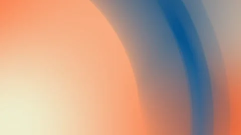 Abstract orange-blue gradient with smooth curves. Seamless loop background. 4K. Stock Footage 309855715