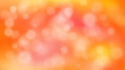 Abstract orange blurred background with bokeh Stock Illustration