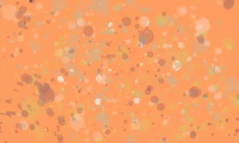 Abstract Orange Bokeh Dots Background with Soft Light Stock Illustration