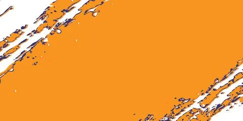 Abstract orange brush stroke texture background with diagonal paint texture desi Stock Illustration
