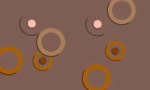 Abstract orange bubbles with colorful gradient. Stock Illustration