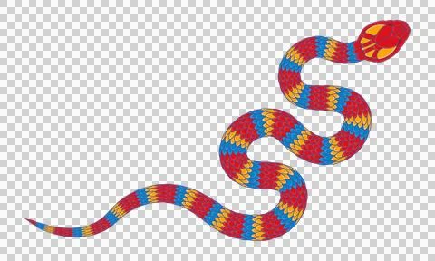 Abstract orange cartoon snake pattern 스톡 일러스트