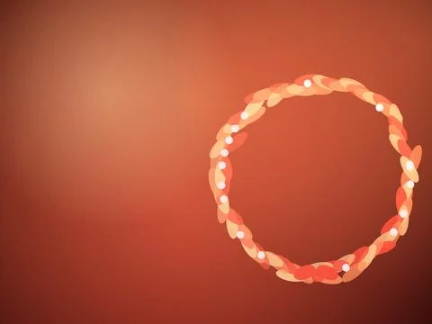 Abstract Orange Circle with Dots Stock Photos