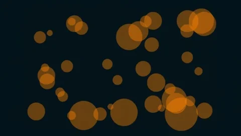 Abstract orange circle pattern background on black - modern graphic design .. Stock Footage 341057506