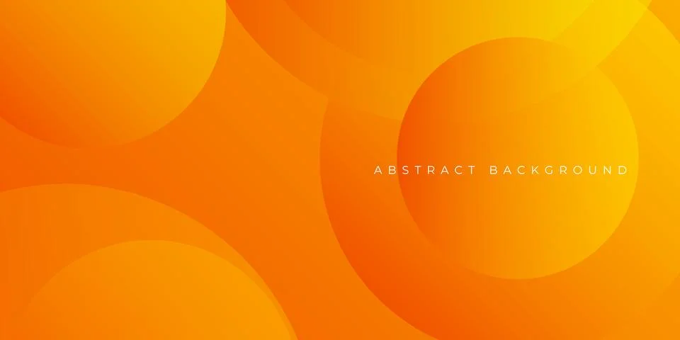 Abstract orange with circles background. abstract shapes composition Illustrazione stock