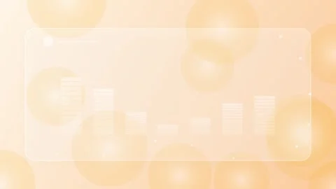 Abstract Orange Circles &amp; Bar Chart Data Visualization - Business Growth Co.. Stock Footage 346659911