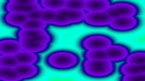 Abstract Orange Circles on Pink Background - Microscopic View Stock Footage 331717636