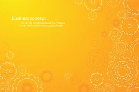 Abstract orange cogs wheel background vector Stock Illustration