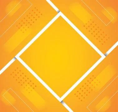 Abstract orange color square background vector Stock Illustration