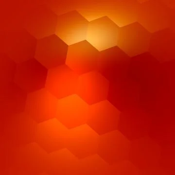 Abstract Orange Colored Background. Polygonal Business Presentation Backdrop. Stock Illustration
