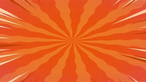 Abstract orange comic background animation Stock Footage 279461813