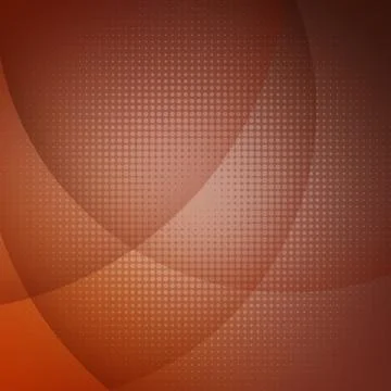 Abstract Orange Composition with lines and curves Stock Illustration