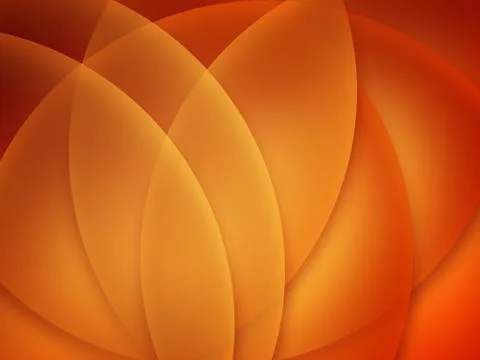 Abstract Orange Composition with lines and curves Illustrazione stock
