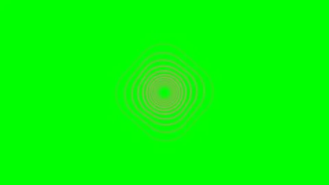 Abstract orange concentric rings creating a ripple effect on green background Stock Footage 340905086