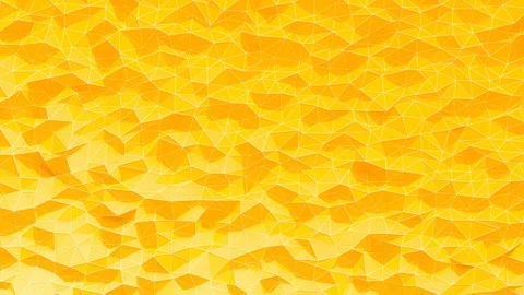 Abstract orange crystallized polygonal background. Wave motion of the polygonal Stockbeeldmateriaal 90783349