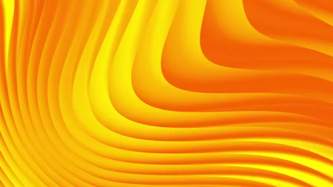 Abstract orange curved lines motion background Stock Footage 342231129