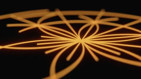 Abstract orange designs emerging in dark backgrounds Stock Footage 320391859