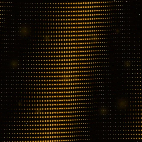 Abstract Orange Dots Grid Pattern Glowing on Dark Background Stock Footage 347810379