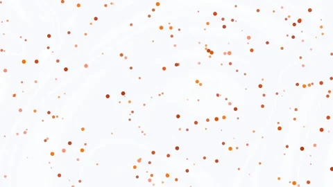Abstract Orange Dots on White Swirls Background Stock Footage 331727185