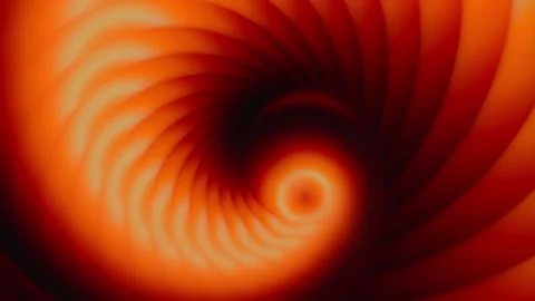 Abstract Orange Fire 3D Spiral Seamless Loop Stock Footage 340510089