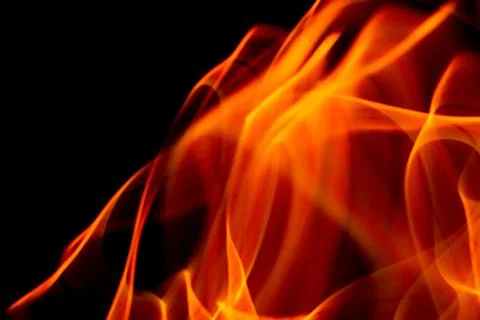 Abstract Orange Fire Light Motion Stock Photos