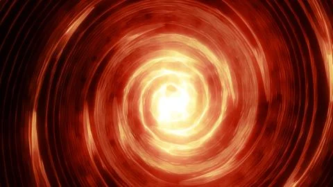 Abstract orange fire swirling twisted vortex energy cosmic galactic bright .. 库存插图