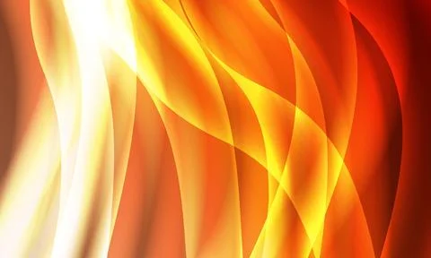 Abstract orange flame wave flow motion background. vibrant liquid motion. Stock Illustration