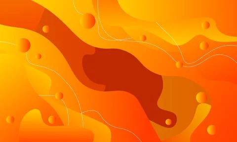 Abstract orange fluid background. Vector illustration. Illustrazione stock