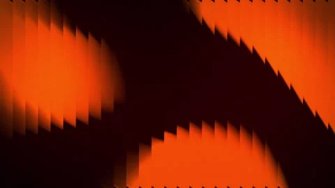 Abstract orange fluted glass bokeh wave motion loop video Vídeo Stock 343751584