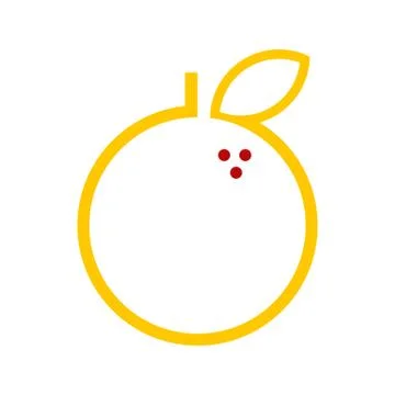 Abstract Orange Fruit Vector Illustration Graphic Stock Illustration