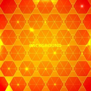 Abstract orange geometric background Illustrazione stock
