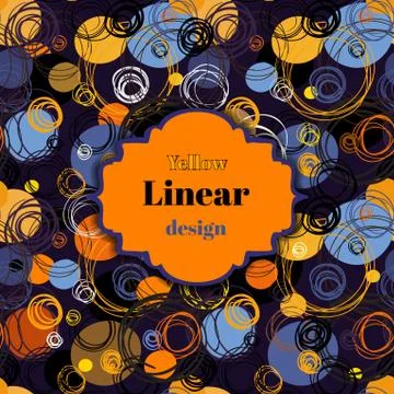 Abstract orange geometric background. Stock Illustration