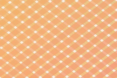 Abstract orange geometric mosaic pattern with repeating white diamond highl.. Illustrazione stock