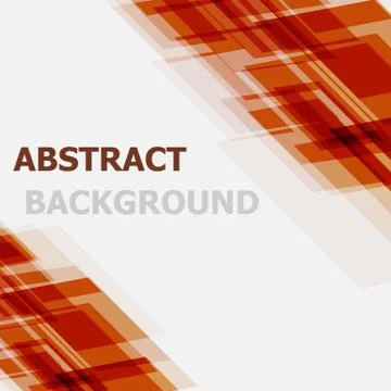 Abstract orange geometric overlapping background Illustrazione stock