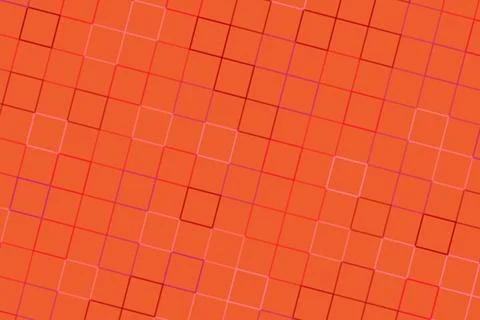 Abstract orange geometric pattern with squares and lines Stock Illustration