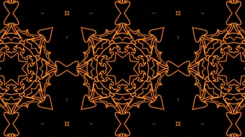 Abstract orange geometric seamless pattern background. Abstract Stripes Kalei Stock Footage 166710040