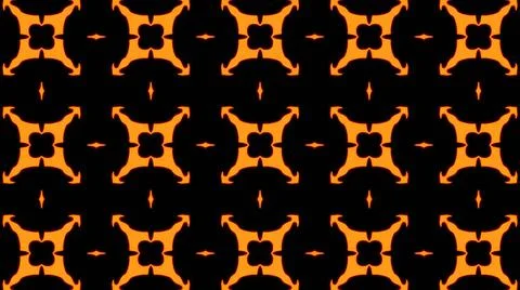 Abstract orange geometric seamless pattern background. Abstract Stripes Kalei Illustrazione stock
