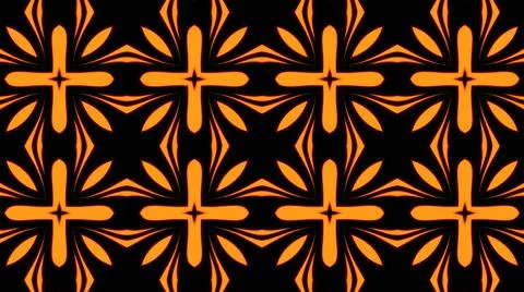 Abstract orange geometric seamless pattern background. Abstract Stripes Kalei Illustrazione stock