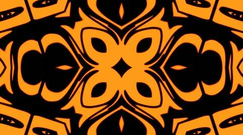 Abstract orange geometric seamless pattern background. Abstract Stripes Kalei Stock Illustration