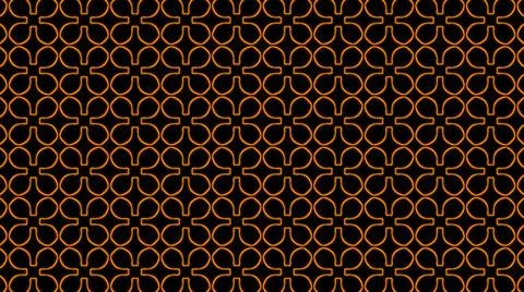 Abstract orange geometric seamless pattern background. Abstract Stripes Kalei Stock Illustration