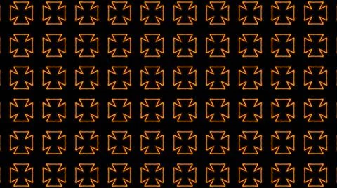 Abstract orange geometric seamless pattern background. Abstract Stripes Kalei Illustrazione stock